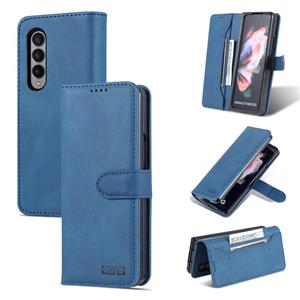 For Samsung Galaxy Z Fold3 5G AZNS Dream II Skin Feel PU+TPU Horizontal Flip PU Phone Case(Blue)