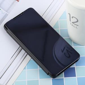 huismerk PU galvaniseren spiegel horizontale Flip leren Case voor Galaxy S10 met houder (zwart)