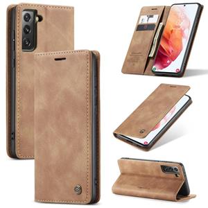 Voor Samsung Galaxy S30 / S21 CaseMe 013 Multifunctionele Horizontale Flip Lederen Case met Holder & Card Slot & Wallet(Bruin)