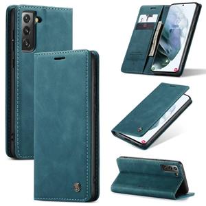 Voor Samsung Galaxy S30 / S21 CaseMe 013 Multifunctionele Horizontale Flip Lederen Case met Holder & Card Slot & Wallet(Blauw)