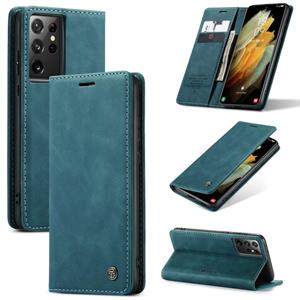 Voor Samsung Galaxy S30 Ultra / S21 Ultra CaseMe 013 Multifunctionele Horizontale Flip Lederen Case met Holder & Card Slot & Wallet(Blauw)