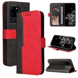 huismerk Voor Samsung Galaxy S20 Ultra Business Stitching-Color Horizontal Flip PU Lederen Case met Houder & Card Slots & Fotolijst