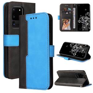 huismerk Voor Samsung Galaxy S20 Ultra Business Stitching-Color Horizontal Flip PU Lederen Case met Houder & Card Slots & Fotolijst