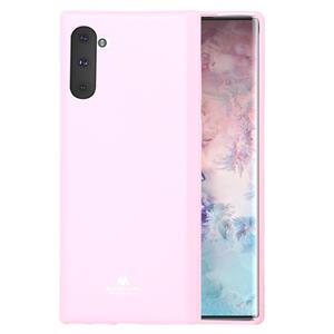 huismerk MERCURY GOOSPERY JELLY TPU schokbestendig en kras geval voor Galaxy Note 10 (roze)