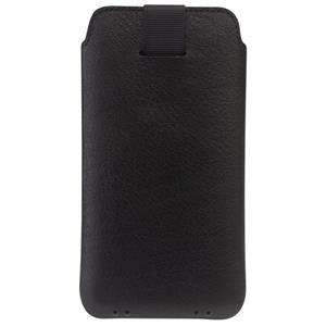 Voor iPhone XS / X QIALINO Nappa Texture Top-grain Leather Liner Bag met kaartslots(Zwart)