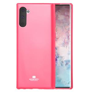 huismerk MERCURY GOOSPERY JELLY TPU schokbestendig en kras geval voor Galaxy Note 10 (Rose Red)