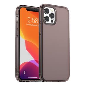 huismerk Phantom TPU + PC Schokbestendige beschermhoes voor iPhone 13 Pro (transparant zwart)