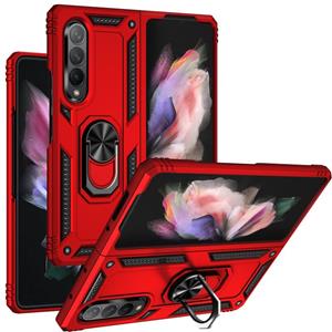 huismerk Voor Samsung Galaxy Z Fold3 5G schokbestendige TPU + PC-telefooncase met roterende houder