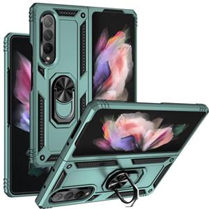 huismerk Voor Samsung Galaxy Z Fold3 5G schokbestendige TPU + PC-telefoonhoes met roterende houder