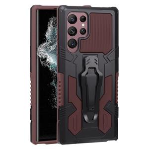 huismerk Voor Samsung Galaxy S22 Ultra 5G Armor Warrior Shockproof PC + TPU -telefoonhoesje