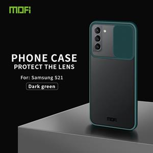 Voor Samsung Galaxy S21 5G MOFI Xing Dun Series Translucent Frosted PC + TPU Privacy Anti-glare Shockproof All-inclusive Protective Case (Groen)