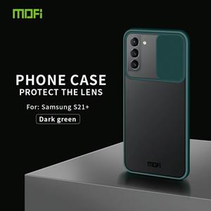 Voor Samsung Galaxy S21 + 5G MOFI Xing Dun Series Translucent Frosted PC + TPU Privacy Anti-glare Shockproof All-inclusive Protective Case (Groen)