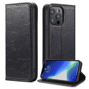 huismerk Vintage schors textuur Wallet lederen telefoonhoesje voor iPhone 13 Pro Max