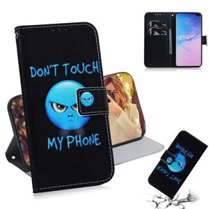 huismerk Woede patroon gekleurde tekening horizontale Flip lederen case voor Galaxy S10 Plus met houder & card slots & portemonnee