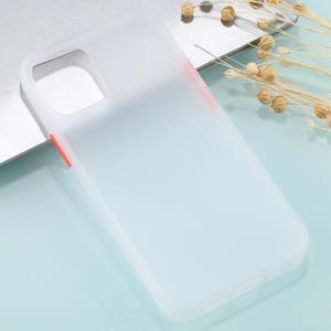 huismerk Voor iPhone 12 mini Skin Feel Series Shockproof Frosted TPU + PC Protective Case(White)