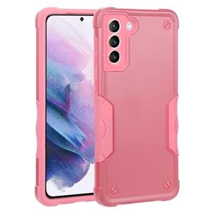 huismerk Voor Samsung Galaxy S21 + 5G Antislip Armor Phone Case (Pink)