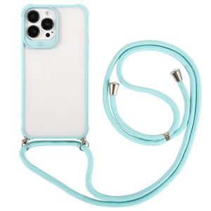 huismerk Macaron kleur telefoon geval met lanyard voor iphone 13 mini