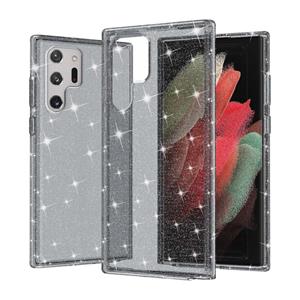 huismerk Voor Samsung Galaxy S22 Ultra 5G Schokbestendige Terminator Stijl Glitter Poeder Beschermende Telefoonhoes (Grijs)