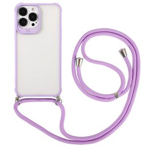 huismerk Macaron kleur telefoon geval met lanyard voor iphone 13 mini