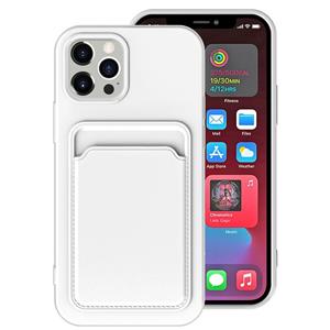 huismerk TPU + Flanel voering schokdichte behuizing met kaartslots voor iphone 13