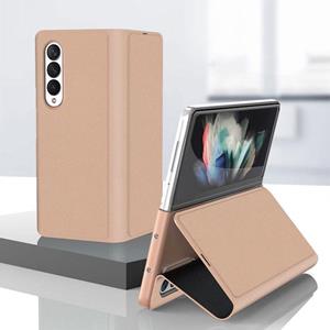 Voor Samsung Galaxy Z Fold3 5G GKK schokbestendige horizontale flip lederen tas met houder