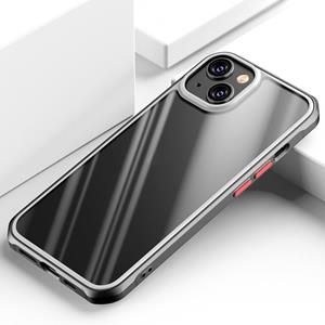 huismerk Mooie kleur tpu + clear pc vier-hoek all-inclusive shockproof case voor iphone 13