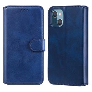 huismerk Klassieke kalfstructuur PU + TPU horizontale flip lederen tas met houder & kaart slots & portefeuille voor iphone 13 mini