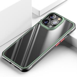 huismerk Mooie kleur TPU + Clear PC Four-Corner All-inclusive Shockproof Case voor iPhone 13 Pro