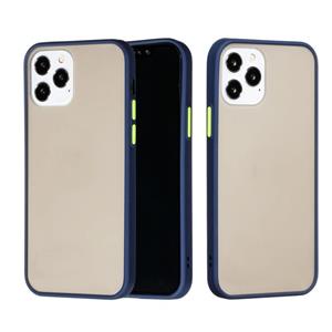 huismerk Voor iPhone 12 mini Skin Hand Feeling Series Shockproof Frosted PC+ TPU Beschermhoes(Blauw)