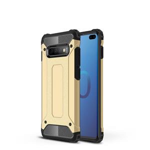 huismerk Magic Armor TPU + PC combinatie Case voor Galaxy S10 PLUS (goud)