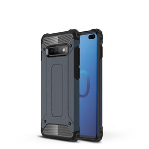 huismerk Magic Armor TPU + PC combinatie Case voor Galaxy S10 PLUS (marineblauw)