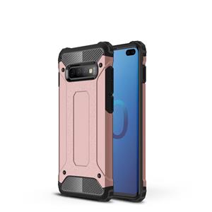 huismerk Magic Armor TPU + PC combinatie Case voor Galaxy S10 PLUS (Rose Gold)