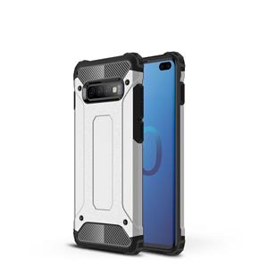 huismerk Magic Armor TPU + PC combinatie Case voor Galaxy S10 PLUS (zilver)