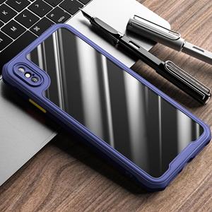 Voor iPhone XS / X iPAKY Dawn Series Airbag Schokvrije TPU Case(Blauw)