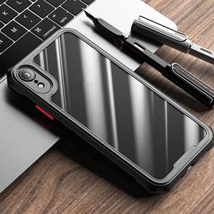 Voor iPhone XR iPAKY Dawn Series Airbag Shockproof TPU Case(Zwart)