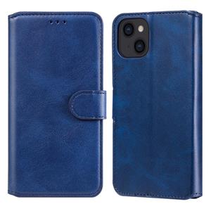 huismerk Klassieke kalfstructuur PU + TPU horizontale flip lederen tas met houder & kaart slots & portefeuille voor iphone 13