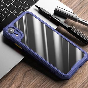 Voor iPhone XR iPAKY Dawn Series Airbag Schokbestendige TPU Case(Blauw)