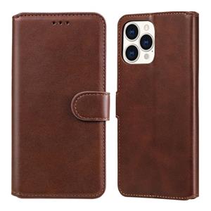 huismerk Klassieke kalfstructuur PU + TPU horizontale flip lederen tas met houder & kaart slots & portemonnee voor iPhone 13 pro max