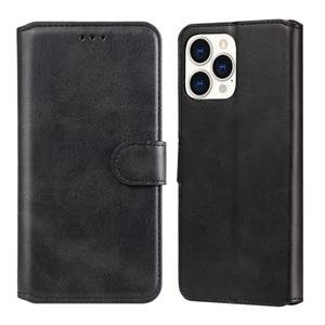 huismerk Klassieke kalfstructuur PU + TPU horizontale flip lederen tas met houder & kaart slots & portefeuille voor iphone 13 pro max