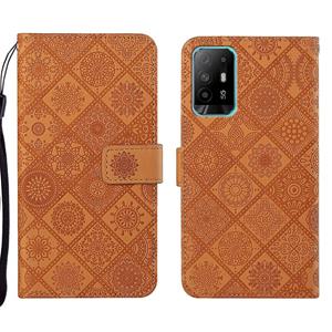 huismerk Voor OPPO A94 5G Ethnic Style Lederen telefoonhoesje met etnische stijl