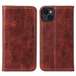 fierreshann Fierre Shann Retro Tree Bark Texture PU Magnetische Horizontale Flip Lederen Case met Houder & Card Slots & Portemonnee voor iPhone 13 Mini