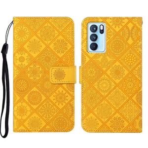 huismerk Voor Oppo Reno6 Pro 5G Ethnic Style Lederen telefoonhoesje met etnische stijl