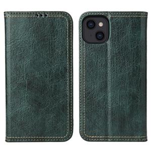 fierreshann Fierre Shann Retro Tree Bark Texture PU Magnetische Horizontale Flip Lederen Case met Houder & Card Slots & Portemonnee voor iPhone 13