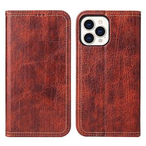 fierreshann Fierre Shann Retro Tree Bark Texture PU Magnetische Horizontale Flip Leren Case met Houder & Card Slots & Portemonnee voor iPhone 13 Pro