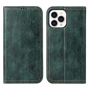 fierreshann Fierre Shann Retro Tree Bark Texture PU Magnetische Horizontale Flip Lederen Case met Houder & Card Slots & Portemonnee voor iPhone 13 Pro (Groen)