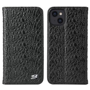 fierreshann Fierre Shann Crocodile Texture Magnetische Horizontale Flip Lederen Case met Houder & Card Slot voor iPhone 13 Mini