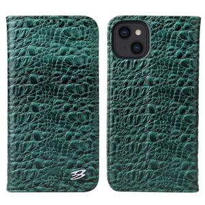 fierreshann Fierre Shann Crocodile Texture Magnetische Horizontale Flip Lederen Case met Houder & Card Slot voor iPhone 13 Mini