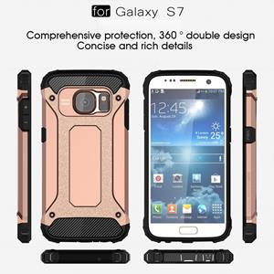 huismerk Voor Samsung Galaxy S7 / G930 hard Armor TPU + PC combinatie hoesje (Rose Goud)