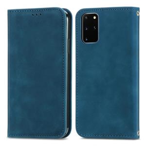 huismerk Voor Samsung Galaxy S20 Plus Retro Skin Feel Business Magnetische Horizontale Flip Lederen Hoesje met Houder & Kaart Slots &Amp; Portemonnee & Fotolij