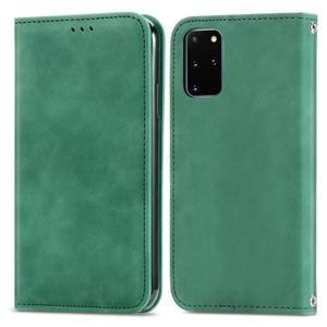 huismerk Voor Samsung Galaxy S20 Plus Retro Skin Feel Business Magnetische Horizontale Flip Lederen Case met Houder & Kaart Slots & Portemonnee & Foto Frame (G